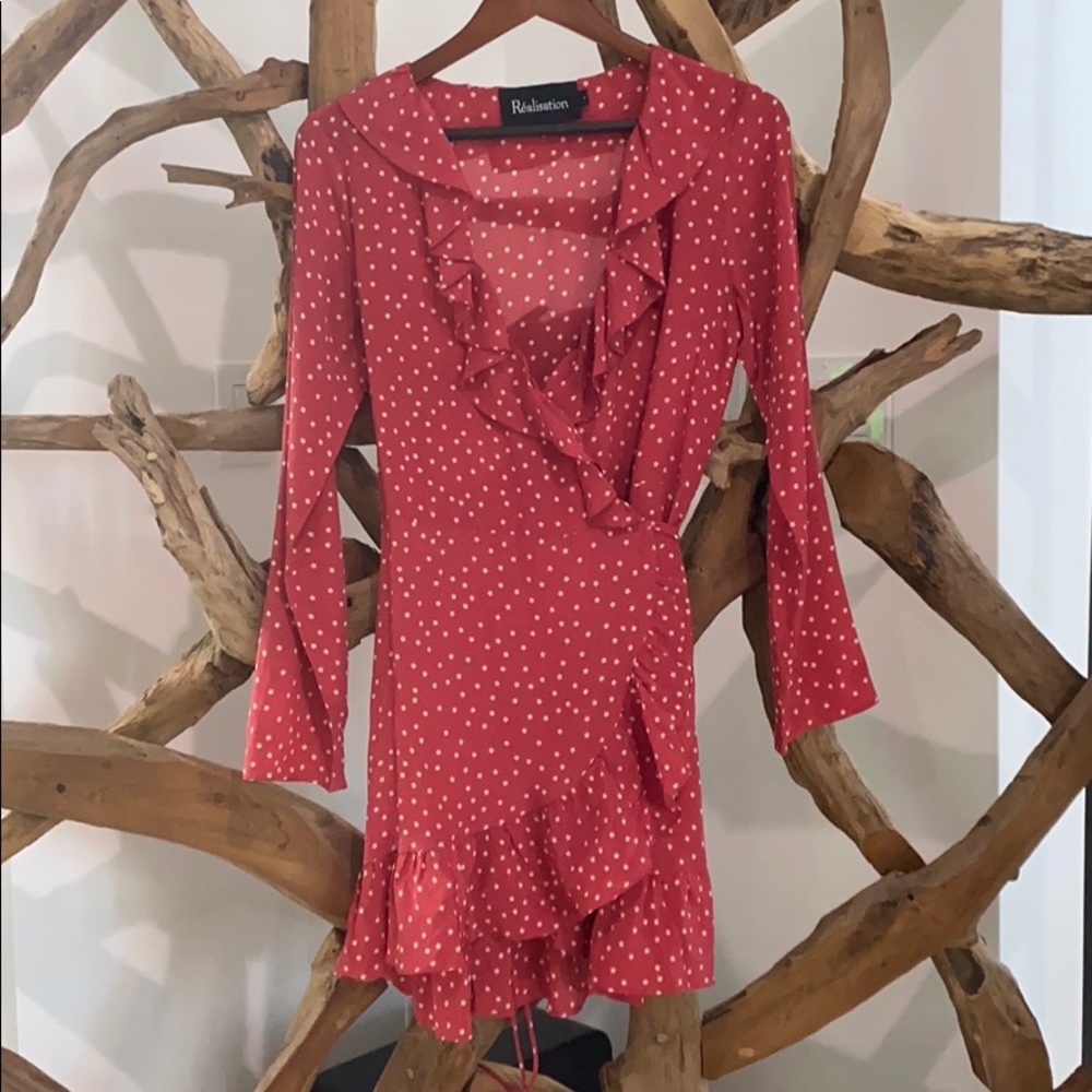Realisation Star Dress Sz L Red